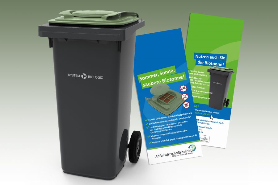 Bio-filter lid as booster for the voluntary organic waste garbage can in LK Unstrut-Hainich