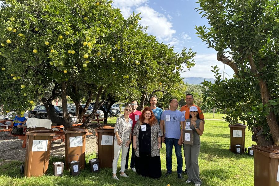 FODSA Peloponnese / Kalamata: pilot project with organic waste bins with bio-filter lids