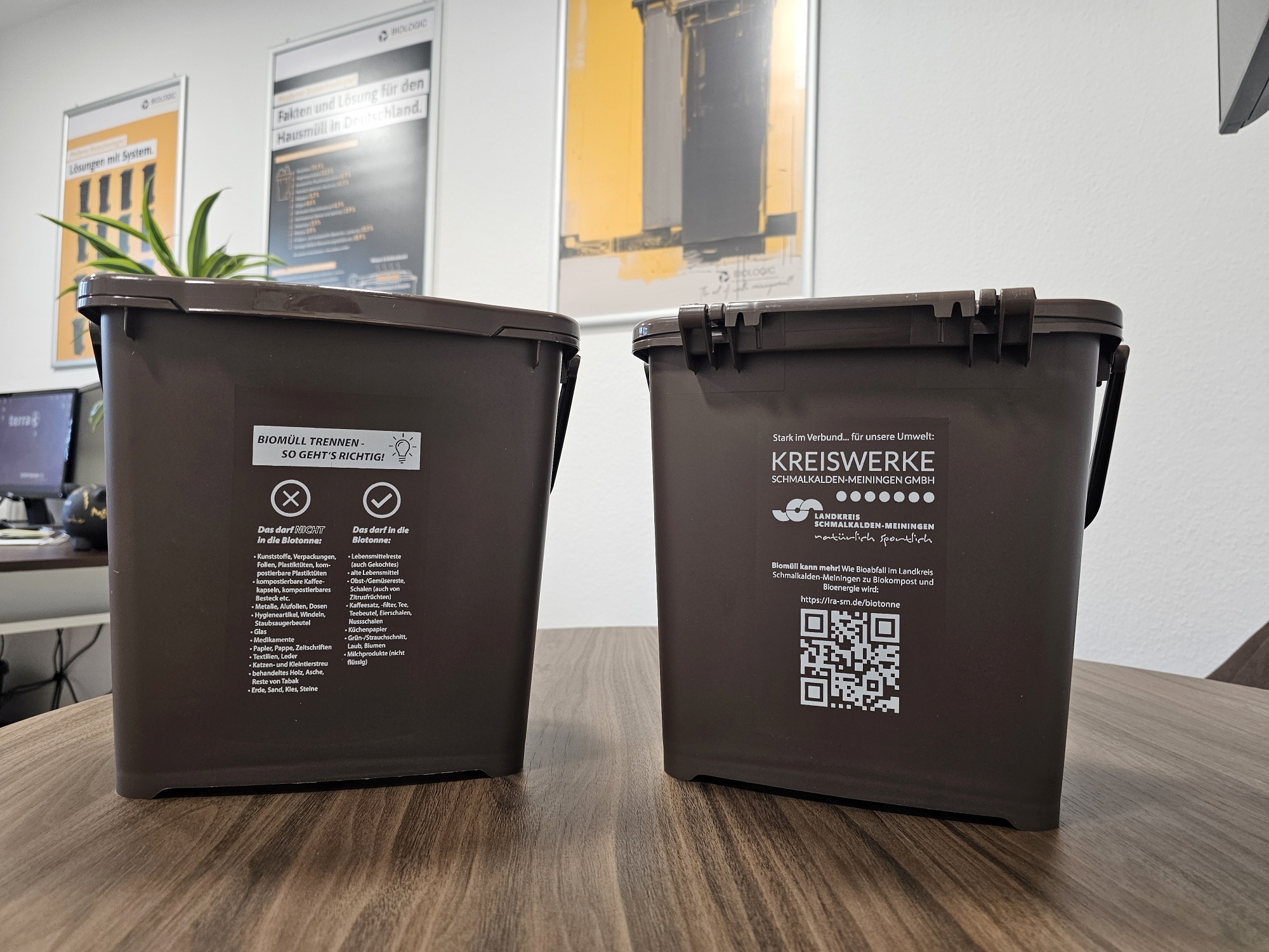 The district of Schmalkalden-Meiningen relies on our 7-liter pre-sorter made from 100% recycled plastic