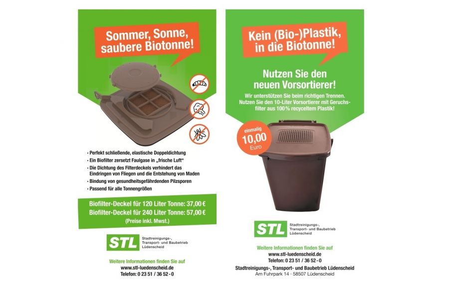 The city of Lüdenscheid is now offering bio-filter lids and pre-sorters with odor filters