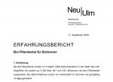 Erfahrungsbericht der Stadt Neu-Ulm: Umstellung von wöchentlicher Bio-Abfuhr auf 14-tägig mit Bio-Filterdeckel